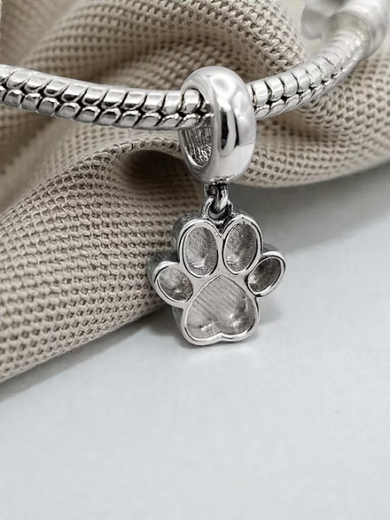 Sterling Silver Paw Dangle Charm