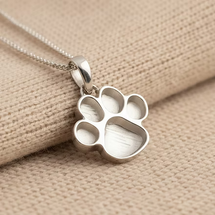 Sterling Silver Small Pawprint Pendant