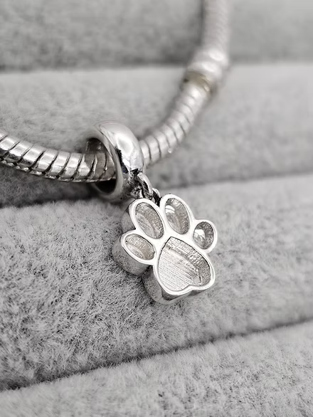 Sterling Silver Paw Dangle Charm