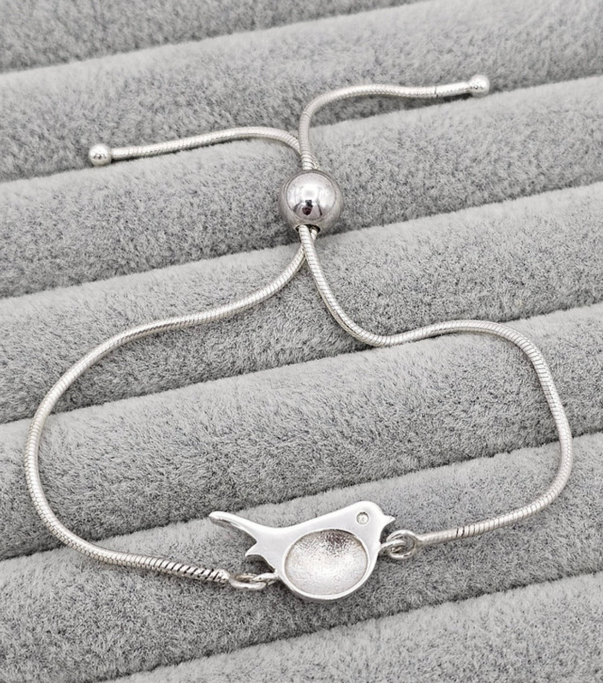 Sterling Silver Robin Keepsake Bracelet