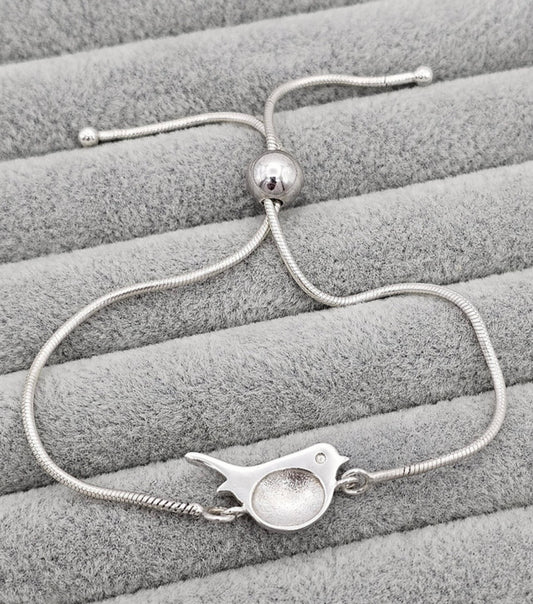 Sterling Silver Robin Keepsake Bracelet
