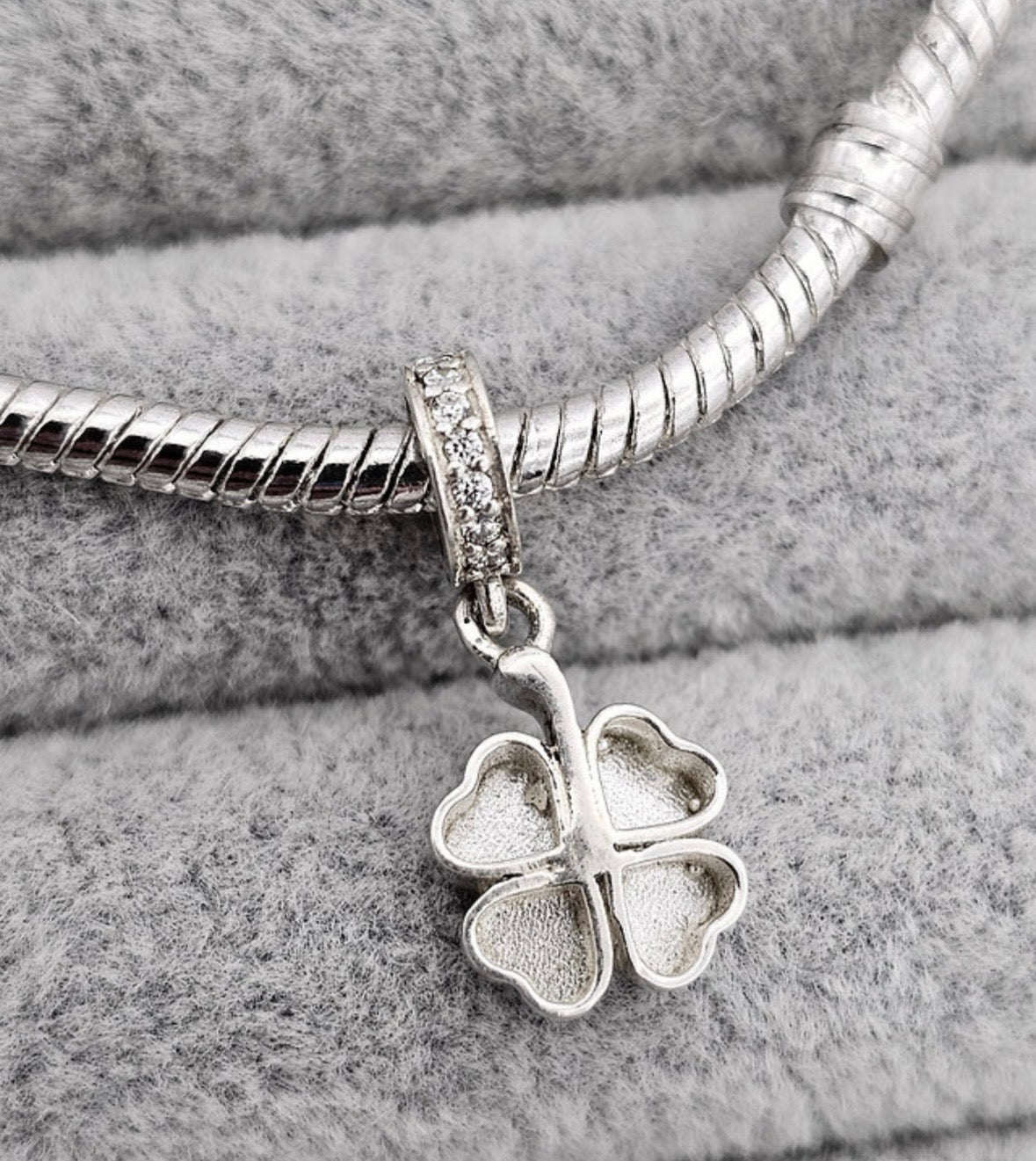 Sterling Silver Four Leaf Clover Keepsake Charm