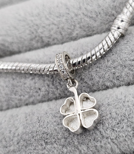 Sterling Silver Four Leaf Clover Keepsake Charm