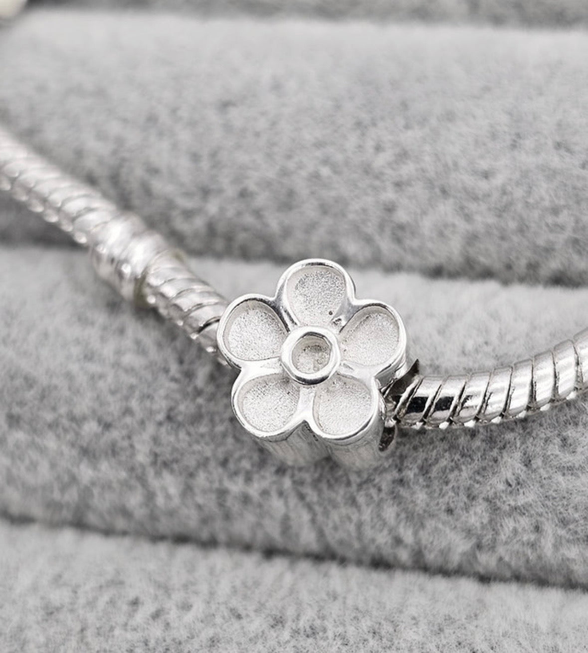 Sterling Silver Floral Keepsake Charm