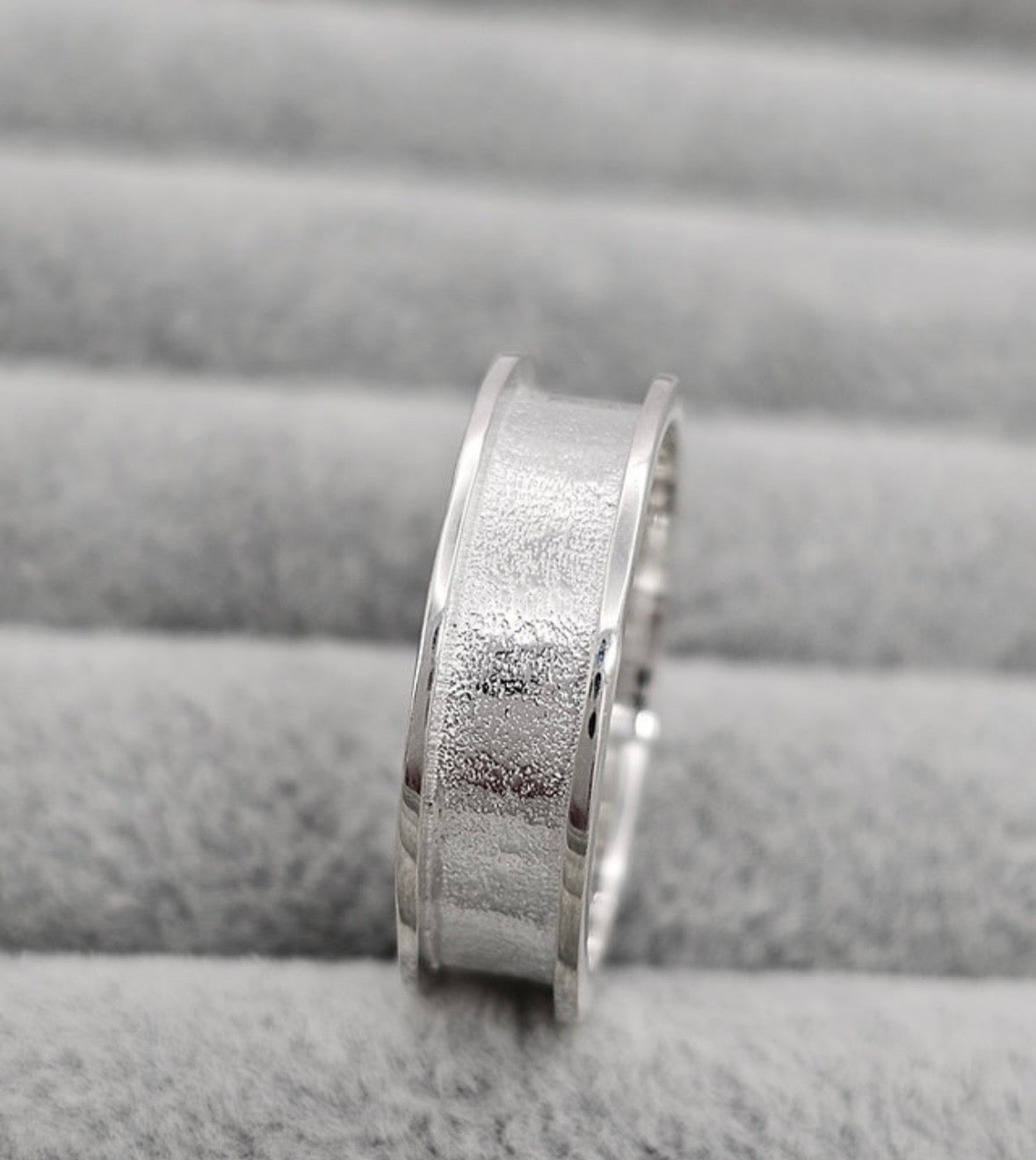 Sterling Silver 6mm Channel Keepsake Ring